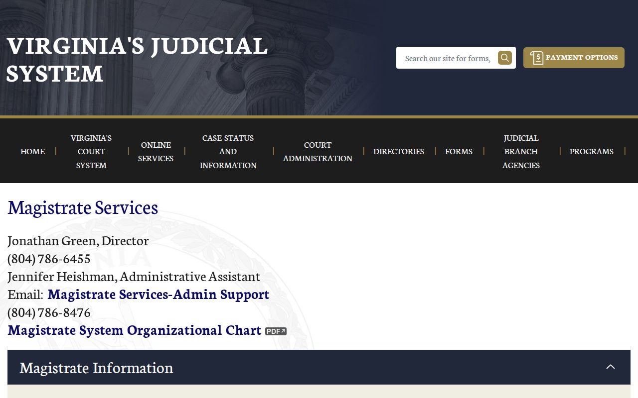 Shenandoah County arrest warrant process and Virginia magistrate role